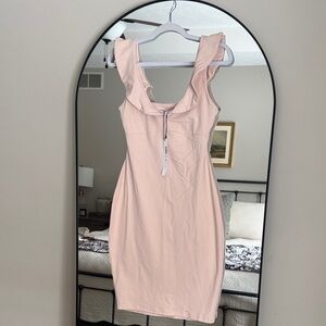 Susana Monaco Nude Open Back Dress